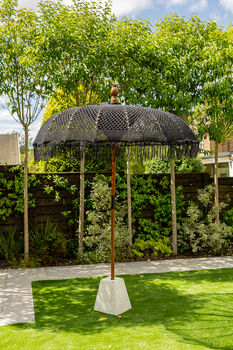 Macrame Hand Knotted Garden Parasol, 4 of 4