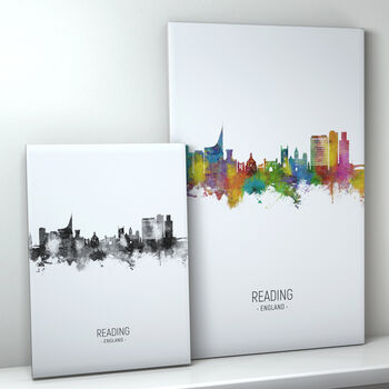 Reading Skyline Portrait Print And Box Canvas, 2 of 5