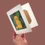 Reusable Eco Friendly Monkey Children's Card Blank Inside Or Optional Handwritten Message, thumbnail 2 of 11