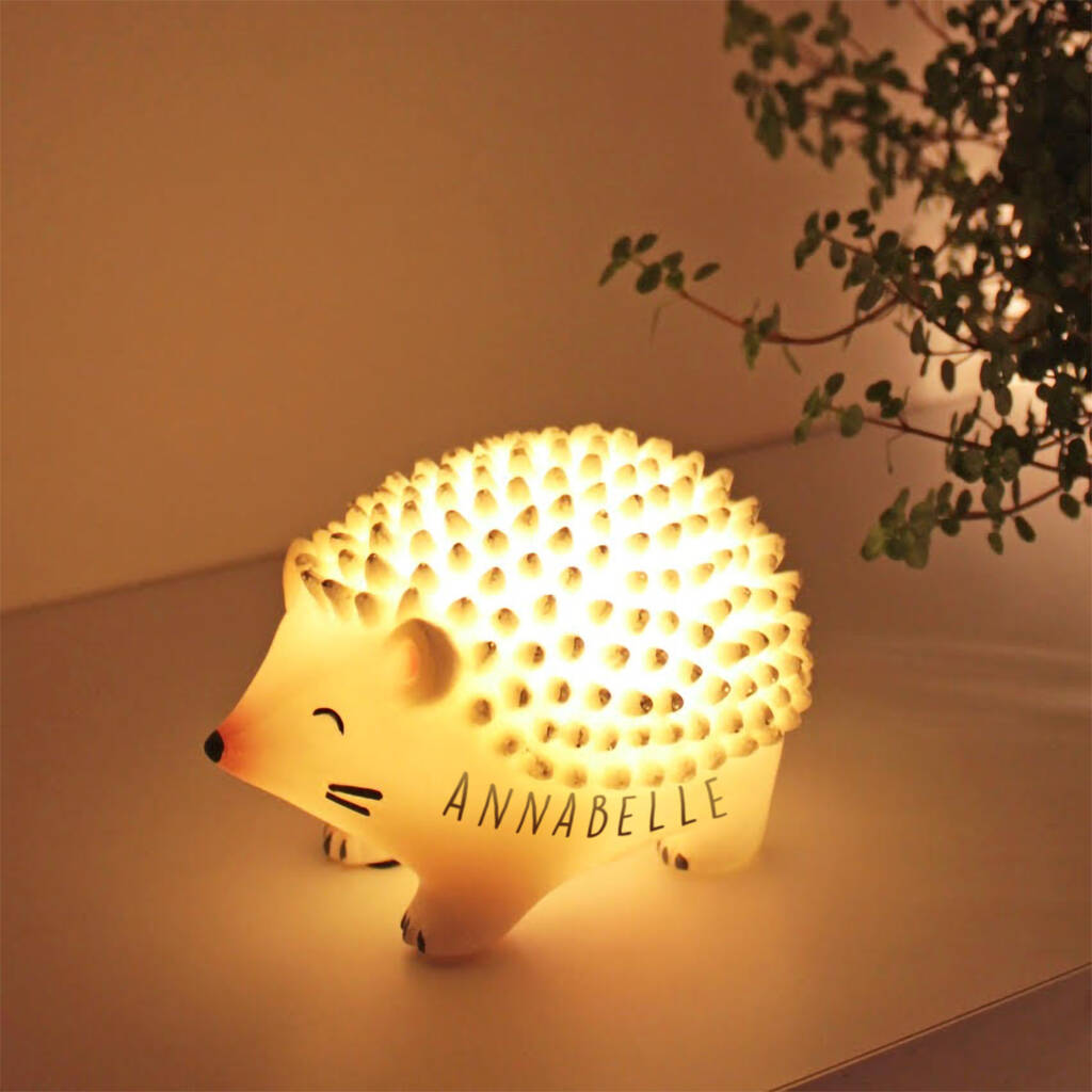 Personalised Children's Hedgehog Night Light Usb, 1 of 6