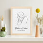 Personalised Line Art New Mum And Baby's Love Print, thumbnail 9 of 12