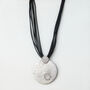 Circle Pendant Cord Necklace, thumbnail 2 of 6