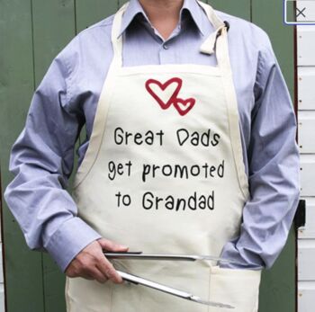 Great Mums Get Promoted To Nanny Cooking Apron, 3 of 3