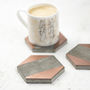 Copper Stripe Concrete Coasters, thumbnail 3 of 7