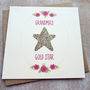 Grandma's Gold Glitter Star Award Birthday Card, thumbnail 1 of 4