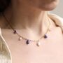 Blue Delft Glass And Pearl Charm Necklace, thumbnail 1 of 8