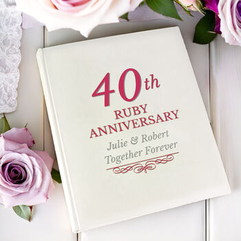 Personalised 40th Ruby Anniversary Album, 2 of 6
