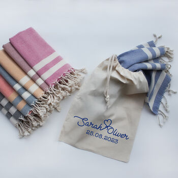 Personalised Cotton Tea Towel And Tablecloth, 2 of 12