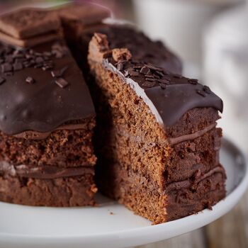 Vegan Bourbon Chocolate Fudge Cake, 3 of 3