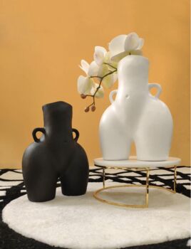 Female Body Vase In White Or Black Various Sizes, 9 of 9