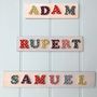 Wooden Alphabet Letters Assorted Colours, thumbnail 4 of 4