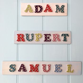 Wooden Alphabet Letters Assorted Colours, 4 of 4
