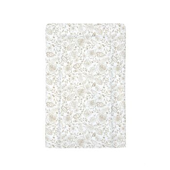 Neutral Rose Floral Deluxe Baby Girl Changing Mat, 2 of 3