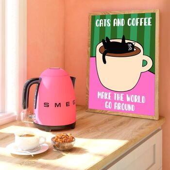 Cats And Coffee Print, 2 of 5