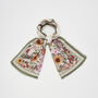 Ivory Botanical Large Rectangle Scarf, thumbnail 4 of 5