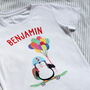 Children's Skateboarding Penguin Playground T Shirt, thumbnail 3 of 6