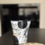 Handmade Porcelain Tumbler With Asemic Script And Graphic Marks, thumbnail 1 of 5