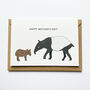 Tapir 'Happy Mother's Day!' Card, thumbnail 2 of 3