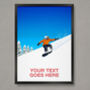 Personalised Snowboard Art Print, thumbnail 1 of 7