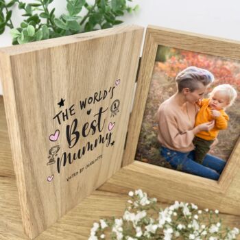 Personalised Personalised The World's Best Mum Book Photo Frame, 3 of 8