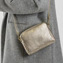 Gold Leather Personalised Mini Box Handbags, thumbnail 3 of 10