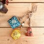 Set Of Three Hand Painted Cow Bells Hanging Decor, thumbnail 1 of 12