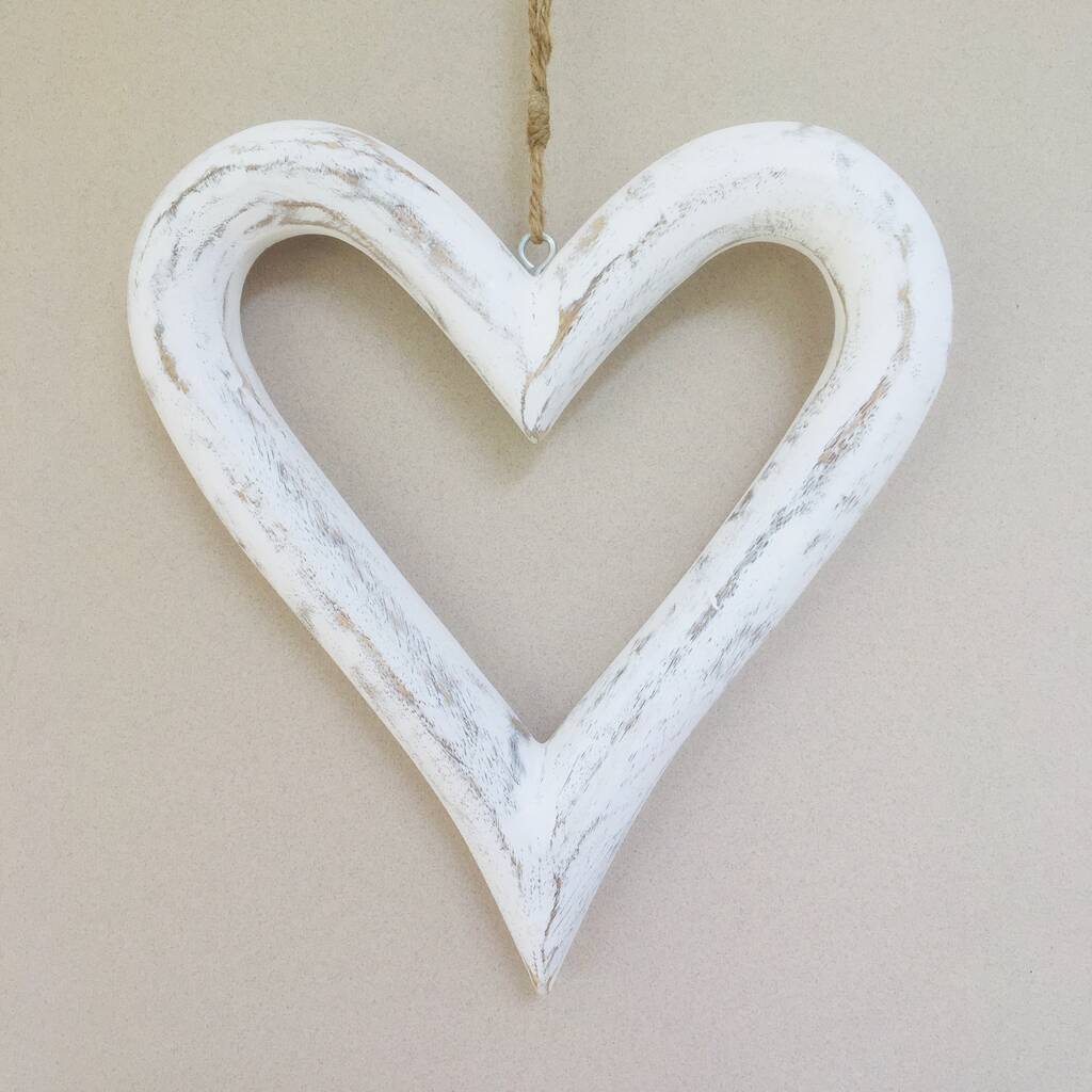 Hand Painted Hanging Heart Decoration, 1 of 7
