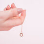 9ct Gold Birthstone Circle Necklace, thumbnail 5 of 5