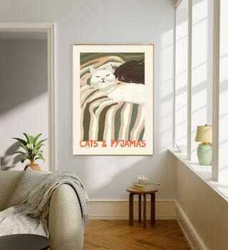 Cats And Pyjamas Art Print, 2 of 3