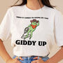 'Giddy Up' Positive Graphic Tshirt, thumbnail 1 of 5