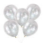 Silver Angel Hair Filled Party Balloons, thumbnail 2 of 3