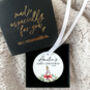 Baby Girl First Christmas Personalised Ceramic Bauble, thumbnail 5 of 8