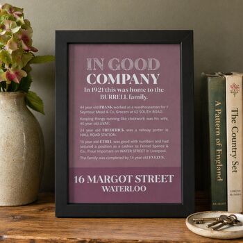 New Home Gift Personalised House History, 9 of 12