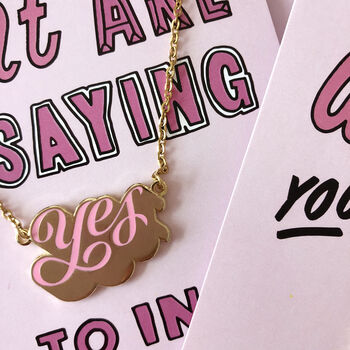 'Yes' Positive Affirmation Necklace, 2 of 12