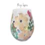 Hand Painted Flower Glass Tumblers, thumbnail 5 of 9