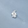 Sterling Silver Tiny Penguin Bird Stud Earrings, thumbnail 6 of 12