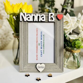 Personalised Nanna Photo Frame Birthday Gift For Her, 6 of 11