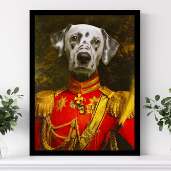 Personalised Regal King Or Admiral Renaissance Pet Portrait, 9 of 12