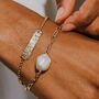 Handcrafted Baroque Freshwater Pearl Bracelet, thumbnail 1 of 5