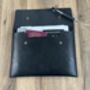 Personalised Black Leather A5 Travel Documents Folder, thumbnail 5 of 12