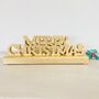 Gold Merry Christmas Sign ~ Large, thumbnail 3 of 3