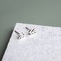 Small Sterling Silver Delicate Leaf Stud Earrings, thumbnail 3 of 6