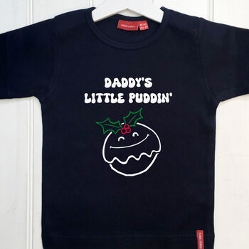 Personalised Little Christmas Puddin' Babygrow/T Shirt, 3 of 12
