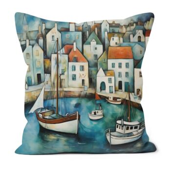 Harbour Hues Hand Made Poly Linen Cushions, 2 of 9