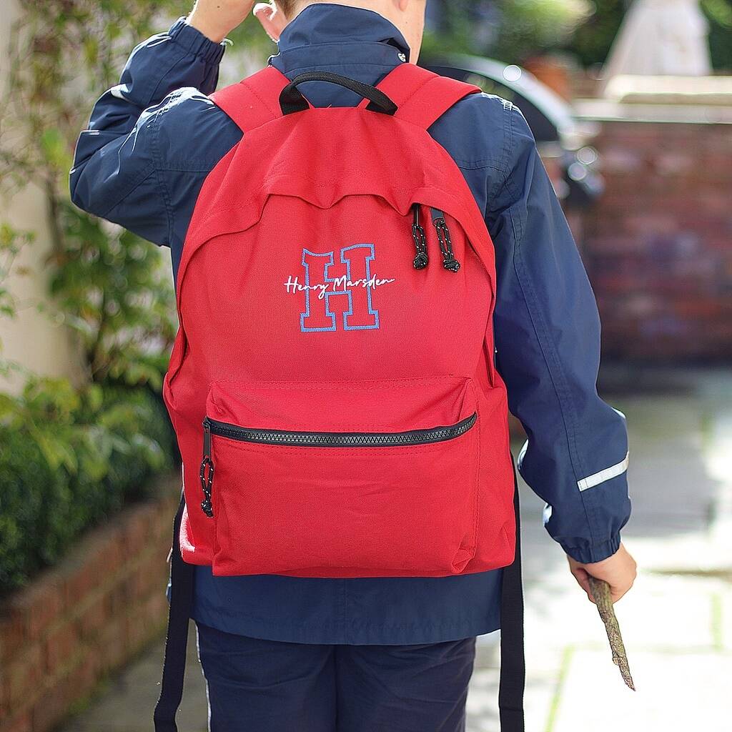 Personalised Recycled Embroidered Backpack, 1 of 12