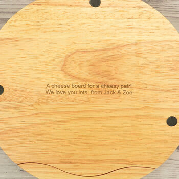 Personalised Couples Cheese Board Set, 5 of 7