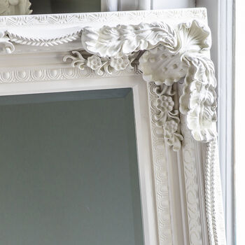 Decorative Cream Rectangular Wall Mirror, 2 of 2