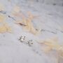 Tiny Gold Plated Stud Earrings 3mm, thumbnail 1 of 2