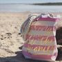 Bring Me All The Peonies Beach Tote Bag, thumbnail 1 of 4