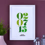 Personalised Important Date Print, thumbnail 5 of 11